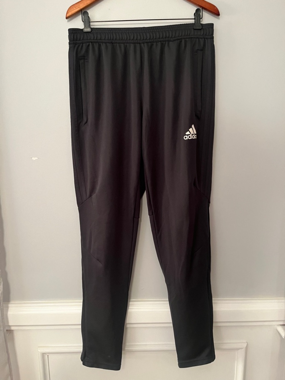 adidas Dark Gray Athletic Jogger Pants with Logo
